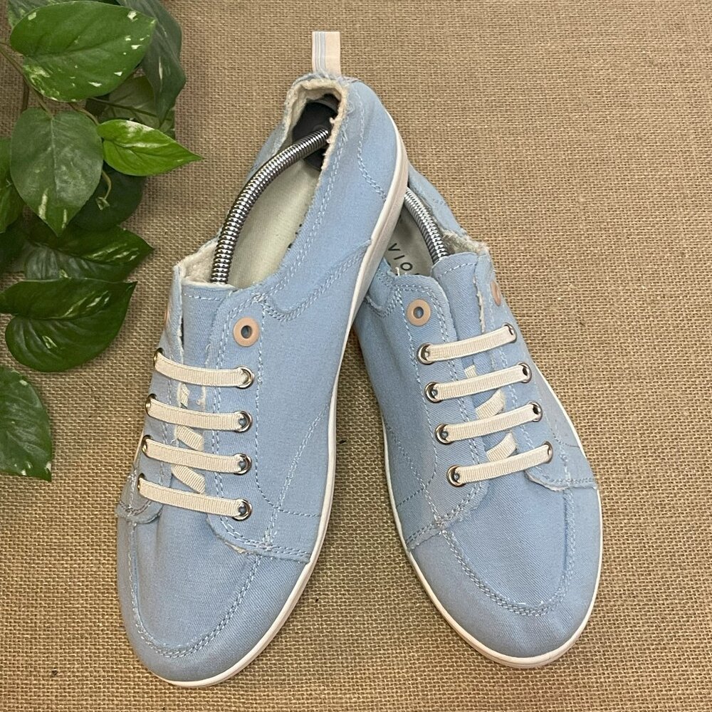 Vionic Beach Pismo Women’s Slip-on Sneakers - Light Blue, Size 10